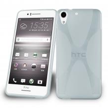 Силиконов калъф / гръб / TPU X Line за HTC Desire 728 - прозрачен