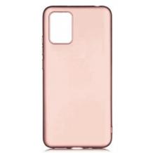 Силиконов калъф / гръб / TPU за Samsung Galaxy A03s - Rose Gold / мат