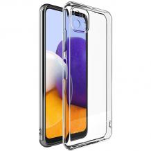 Луксозен силиконов калъф / гръб / TPU 2.0mm за Samsung Galaxy A22 5G - прозрачен