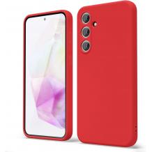 Силиконов калъф / кейс / Nano TPU за Samsung Galaxy A26 5G - червен гръб със защита за камерата