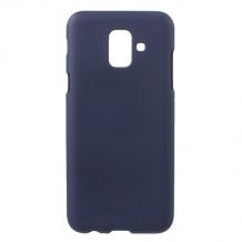 Луксозен силиконов калъф / гръб / TPU Mercury GOOSPERY Soft Jelly Case за Samsung Galaxy A6 2018 - тъмно син