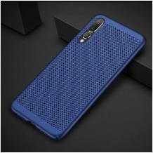 Луксозен твърд гръб за Samsung Galaxy A10 - тъмно син / Grid