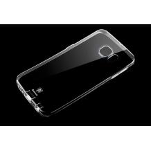 Луксозен ултра тънък силиконов калъф / гръб / Super Soft TPU Ultral Thin Baseus Air Case за Samsung Galaxy S6 G920 - позрачен 