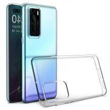 Силиконов калъф / гръб / TPU NORDIC Jelly Case за Huawei P40 Pro - прозрачен