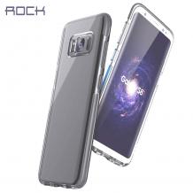 Луксозен гръб Rock Guard Series за Samsung Galaxy S8 Plus G955 - прозрачен / сив