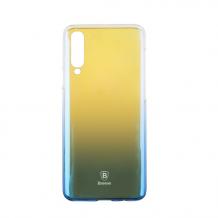 Луксозен гръб Baseus Glaze Case за Huawei P30 - преливащ / златисто и синьо