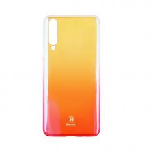 Луксозен гръб Baseus Glaze Case за Huawei P30 - преливащ / златисто и розово