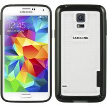 Силиконова обвивка бъмпер / Bumper за Samsung Galaxy S5 G900 - черен