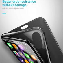 Луксозен силиконов калъф Baseus Touchable Flip Case за Apple iPhone XS MAX - черен