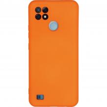 Луксозен силиконов калъф / гръб / Nano TPU кейс за Realme C21 - оранжев