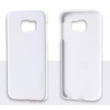 Твърд гръб / капак / Sevenday's METALLIC за Samsung Galaxy S6 Edge G925 - бял