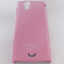 Твърд гръб / капак / SGP за Sony Ericsson Xperia Ray / ST18i - розов