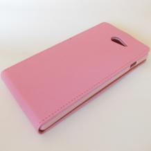 Кожен калъф Flip тефтер Flexi за Sony Xperia M2 - светло розов