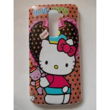 Заден предпазен твърд гръб / капак / за LG Optimus G2 / LG G2 - Hello Kitty Art 1