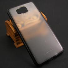 Твърд гръб / капак / X-level за Samsung Galaxy Alpha G850 - прозрачен с черен кант