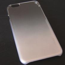 Твърд гръб / капак / UMKU за Apple iPhone 6 4.7'' - прозрачен с бяло / гланциран