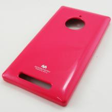 Луксозен силиконов калъф / гръб / TPU Mercury GOOSPERY Jelly Case за Nokia Lumia 830 - цикламен