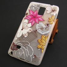 Силиконов калъф / гръб / TPU за Samsung Galaxy S5 G900 / Galaxy S5 Neo G903 - цветя