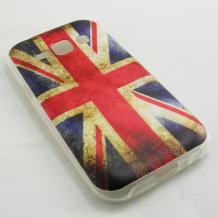 Силиконов калъф / гръб / TPU за Samsung Galaxy J1 - Retro British flag