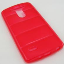 Силиконов калъф / гръб / TPU 3D за LG G3 Mini D722 / LG G3 S - червен