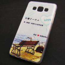 Силиконов калъф / гръб / TPU за Samsung Galaxy A5 SM-A500F / Samsung A5 - син / love