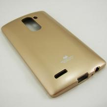 Луксозен силиконов калъф / кейс / TPU Mercury GOOSPERY Jelly Case за LG Magna / LG G4c - златист