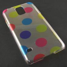 Твърд гръб / капак / за Samsung Galaxy S5 G900 - прозрачен с цветни кръгове