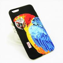 Силиконов калъф / гръб / TPU за Apple iPhone 7 Plus / iPhone 8 Plus - папагал / цветен