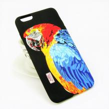 Силиконов калъф / гръб / TPU за Apple iPhone 7 / iPhone 8 - папагал / цветен