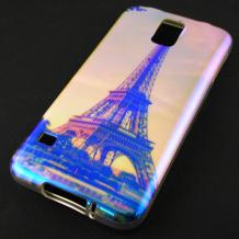 Силиконов калъф / гръб / TPU за Samsung Galaxy S5 Mini G800 - Айфелова кула