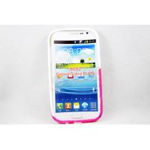 Силиконов калъф / гръб / TPU за Samsung Galaxy Grand i9082 / Grand i9080 / Grand Neo i9060 - бял с розови сърца