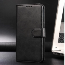 Луксозен кожен калъф Magnet Book със стойка за Xiaomi 17 Ultra - черен