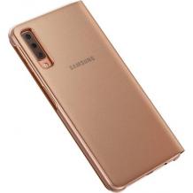 Оригинален калъф Wallet Cover EF-WA750PFEGWW за Samsung Galaxy A7 2018 A750 - Rose Gold