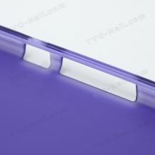Силиконов калъф / гръб / ТПУ за Sony Xperia Z Lt36H - матиран / лилав