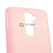 Силиконов гръб / калъф / ТPU за LG Optimus G2 / LG G2 - розов / матиран