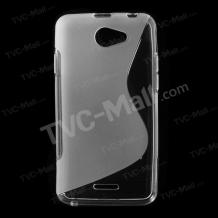 Силиконов калъф / гръб / TPU S-Line за HTC Desire 516 / D516w - прозрачен