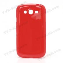 Силиконов гръб / калъф / ТПУ за Samsung Galaxy Grand I9080 / I9082 / Grand Neo i9060 - червен