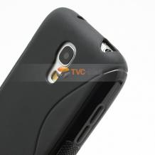 Силиконов гръб / калъф / ТПУ S-Line за Samsung Galaxy S4 Mini I9190 / I9195 / I9192 - черен