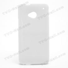 Силиконов калъф ТПУ за HTC One M7 - бял