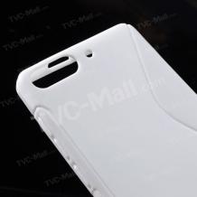 Силиконов калъф / гръб / S-Line / TPU за Huawei Ascend G6 - бял