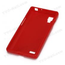 Силиконов калъф TPU за LG OPTIMUS L9 P760 - червен