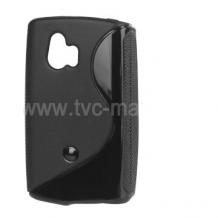 Силиконов гръб ТПУ S Style за Sony Ericsson Xperia Mini ST15i черен