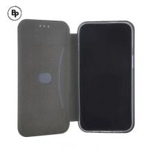 Луксозен кожен калъф Flip тефтер със стойка OPEN за Samsung Galaxy S22 Ultra 5G - черен