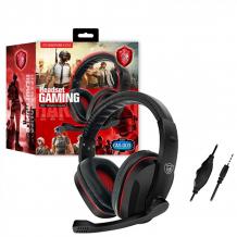 Геймърски слушалки GM-003 / Gaming Headset 360° Vibration Sound GM-003 - черни с червено