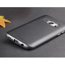 Силиконов гръб SPIGEN SGP Neo Hybrid за Samsung Galaxy S7 Edge G935 - черен / тъмно сив кант