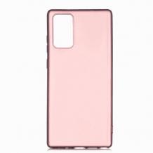 Силиконов калъф / гръб / TPU за Huawei P Smart 2021 - Rose Gold / мат