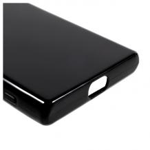 Силиконов калъф / гръб / TPU за Sony Xperia X Compact F5321 / X Mini - черен / гланц