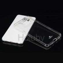 Луксозен силиконов калъф / кейс / TPU Mercury GOOSPERY Jelly Case за Samsung Galaxy S6 Edge+ G928 / S6 Edge Plus - прозрачен