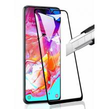 3D full cover Tempered glass Full Glue screen protector Xiaomi Mi 11 Lite / Извит стъклен скрийн протектор с лепило от вътрешната страна за Xiaomi Mi 11 Lite - черен