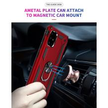 Силиконов гръб TPU Hybrid Magnetic Finger Ring Car Holder за Samsung Galaxy A71 - червен